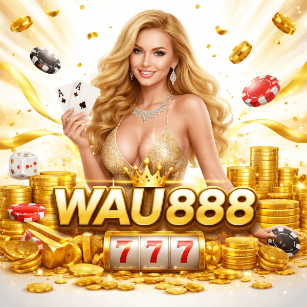 WAU888 main visual presenting a smooth gaming lobby with casino games and mobile friendly play